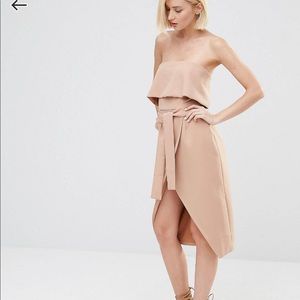 Lavish Alice - Bandeau Tie Midi Dress